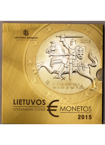 2015 Lituania Divisionale Ufficiale euro di Zecca